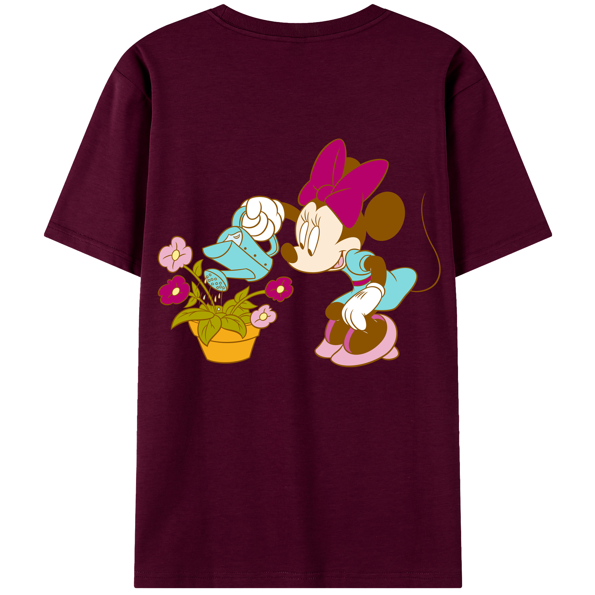 （画像用） ミッキーマウス Mickey Mouse レディース半袖Tシャツ(バックプリント)
